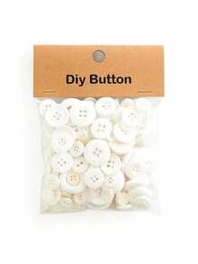0.9-3.5CM Random Assorted Colorful Resin Buttons, DIY Handmade Decorative Buttons Clothing Material Accessories - Multicolor - View 14