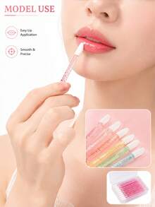 50 cây cọ môi dùng một lần đóng hộp, cọ son môi cầm tay, cọ đánh son bóng và mặt nạ môi, dụng cụ thoa môi phủ lông đa năng, dụng cụ trang điểm cho chuyên gia trang điểm - Nhiều màu - Xem 4