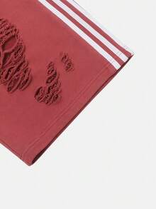 Adidas Originals Women's KNIT JORTS W Mid-Length Knit Shorts LE7123 - Burgundy - View 4