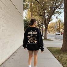 Women Sweatshirts & Hoodies - 黑色 - 查看 2