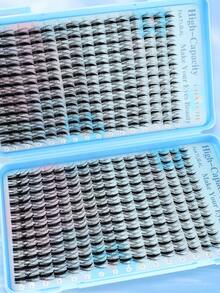 384pcs/Box Bulu Mata Palsu DIY Baru Berbentuk C, Kapasitas Besar, Nilai Tinggi, Lembut dan Mengembang, Gaya Boneka, Gaya Anime, Bulu Mata Palsu 3D, Ekstensi Bulu Mata untuk Riasan, Ekstensi Bulu Mata Pendek dan Ringan untuk DIY di Rumah - MultiWarna - View 7