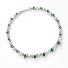1 Set Fashion Women's Jewelry Set. European And American Style | Gemstone Necklace | Earrings For Women's Evening Dress, Holiday Wear. Jewelry Set, Earrings, Necklace, Wedding Season, Gift - Jewelry Set - View 11