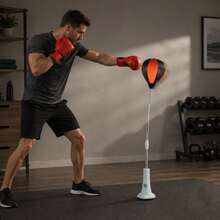 Professional Boxing Reaction Training Equipment With Adjustable Design, Boosts Agility And Response Skills For Daily Workout, Ideal For All Level Boxing Practitioners At Home - Red - View 1
