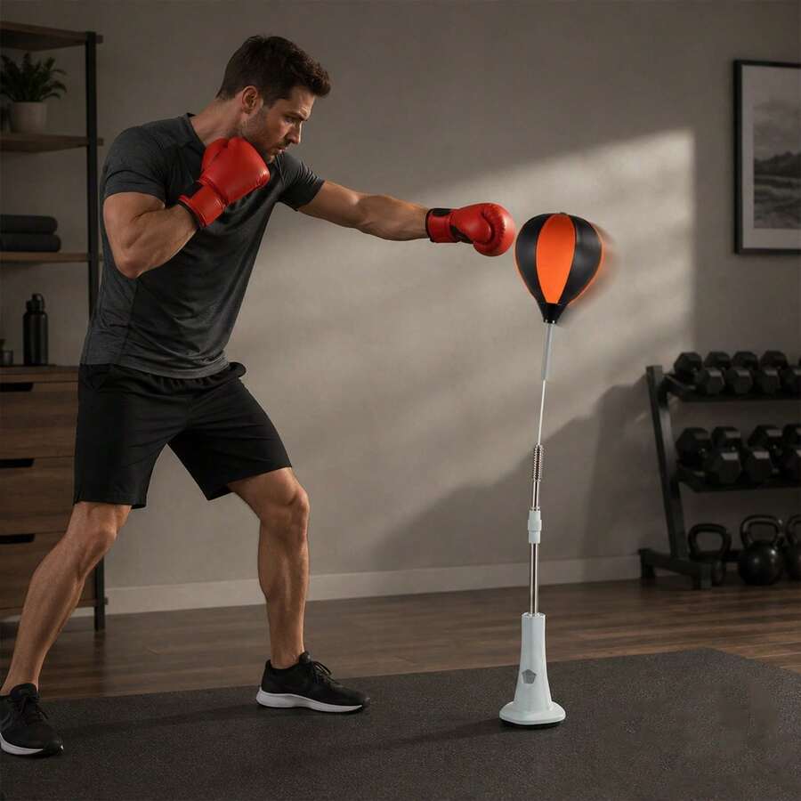 Professional Boxing Reaction Training Equipment With Adjustable Design, Boosts Agility And Response Skills For Daily Workout, Ideal For All Level Boxing Practitioners At Home - Red - View 1