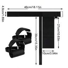 1 Pair Adjustable Ankle Dumbbell Weights, Fitness Ankle Straps, Tibia Trainer Leg Bands, Leg Weight Dumbbells, Leg Stretching And Strength Training Equipment - Black - View 7