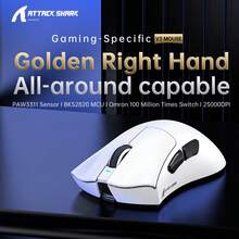 ATTACK SHARK Wireless Bluetooth Gaming Mouse, Long Battery Life, Three-Mode, Lightweight - View 1