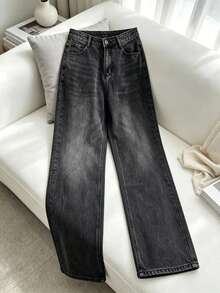 Women Jeans - Black and Gray - View 2