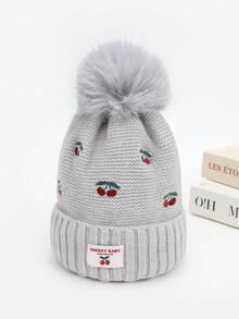 1pc Kids Winter Knitted Hat, Unisex Earflap Warm Woolen Beanie With Thermal Lining - 1PC - View 5