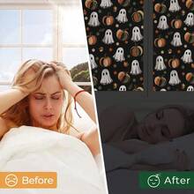 1/3pcs Halloween Pumpkin Ghost Window Privacy Film, Electrostatic Adsorption Anti-Peeping Window Film, Suitable For Bedrooms, Offices, Home Decor And Halloween Decorations. - Black Privacy Matte Screen Protector - View 7