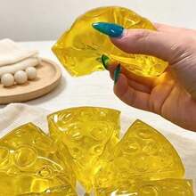 Squishy Honey Cheese Squeeze Toy, Fun Finger‑Sucking Cheese Fidget Toy, Slow Rebound & Deformable Design, Portable Stress Relief Ornament, Nice Birthday & Holiday Present For Kids Teens And Adults - Multicolor - View 5