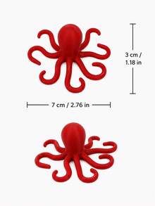 2/1pc Octopus Shaped Plant Stem Holder Cute Octopus Vine Support Resin Hydroponic Plant Clip Fun Plant Stem Support Decoration Creative Aquatic Plant Fixing Decor Indoor Hydroponic Plant Accessory - Multicolor - View 11