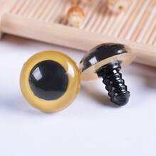 彩色塑膠眼睛、眼球、逼真動物眼睛、公仔眼睛、手工眼睛、附墊圈安全眼睛，適用於填充動物、鉤針、編織、動物眼睛製作、鼻墊配件套組，DIY手工用品 - 多色 - 查看 10
