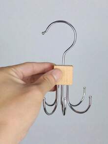360° Rotating 6-Prong Hook, Multi-Functional Easy Install Heavy Duty Storage Hook, Space Saving Closet Organizer For Small Spaces, Suitable For Clothes, Bags, Scarves And Hats, Ideal For Entryway Bedroom Dorm, Wall Mounted Hanging Rack - Multicolor - View 6