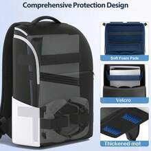 PS-5/Slim/Pro Console Carrying Case, Full Protection PS-5 Portable Travel Bag, Large Capacity PS-5 Storage Bag, Can Fit Dual Controllers 5 - View 8