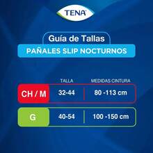 Pañales descartables para adultos Tena slip nocturno talla g 8 piezas - Blanco - Ver 7