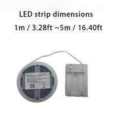 Lampu Strip LED Bertenaga Baterai, Putih/Putih Hangat 2835, Lampu Bar Nirkabel, Cocok Untuk Dekorasi Rumah, Pencahayaan Panggung, Dekorasi Ruangan Dalam Ruangan, Pencahayaan Bawah Kabinet, Pertunjukan Teater dan Pesta - MultiWarna - View 7