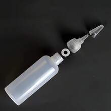 1/3 Buah Botol Plastik Semi-Transparan Ujung Lancip, Botol Perjalanan Portabel dengan Skala, Botol Dispenser Cairan Isi Ulang, Botol Pipet Cairan - Clear - View 9