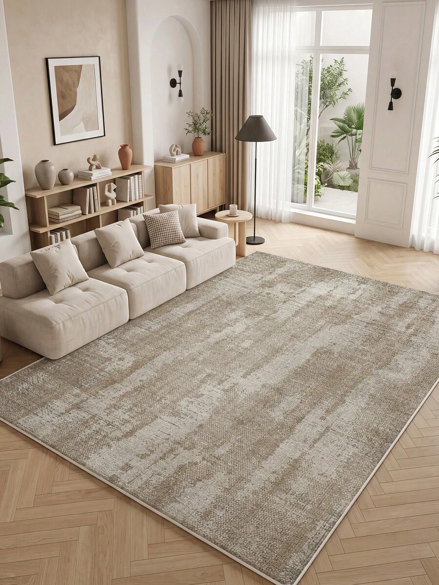 1pc Dark Minimalist Living Room Rug. Suitable For Kitchen, Dining Room, Bedroom, Room Holiday Decor, Indoor/Outdoor, Office, Lobby, Anti-Slip Door Mat, Bathroom Rug, Hallway, Study Gaming Area Rug.