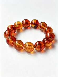 1pc Bohemian Round Bead Faux Agate Exaggerated Minimalist Women's Beaded Bracelet Party Gathering Multicolor-Mixed Color Random - Bracelet - View 25