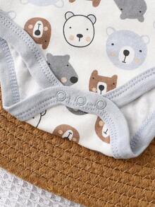 DILAVEL 4‑Piece Baby Boys Long‑Sleeve Romper Set, Soft Skin‑Friendly All‑Season Outdoor Clothes For 0‑12 Months Infants - Multicolor - View 8