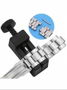 1-Piece Watch Band Repair Tool, Including Watch Band Link Remover, Adjuster, And Opener, Unisex, Easy To Remove And Adjust. Watch Repair Tool - Black - View 2