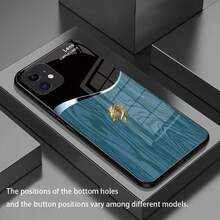 Phone Case: For IPhone16 15 14 13 12 11 Pro Max  Plus Tempered Glass Case,  Dragon Head -Grain Pattern Design, Simple And Elegant - 黑色2 - 查看 2