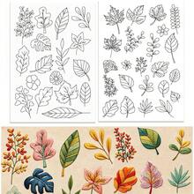 Water-Soluble Printed Leaf And Flower Embroidery Pattern Stabilizer Design, Suitable For Handmade Sewing Enthusiasts To Paste And Sew Embroidery Paper - A256 - View 15