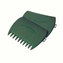 2pcs/Set Garden Leaf Grabber Tool, Plastic Leaf Collector Hand Rake, Lawn Debris Branch Picker, Durable Portable Garden Cleaning Hand Tool For Yard Backyard Lawn Maintenance - Leaf Rake - View 4
