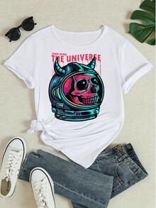 Women T-Shirts - 白色 - 查看 4