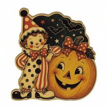 2D Flat, 1pc Putuo Decor 1pc Modern Wooden "Trick Or Treat" Sign - Artificial Wood Desktop Decoration, Suitable For Home, Halloween Party, Desktop Decor, With "TRICK OR TREAT" Banner, Great Gift, Year-Round Use Wooden Material, 2D Flat No Electricity Required - A - View 8