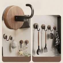 2pcs Key Holder And Hook Set, Suitable For Bathroom And Kitchen, Practical And Stylish Bathroom Wall Hook Key Rack, Ideal Holiday Gift And Decoration - A - View 5