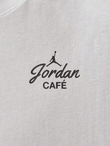 Jordan Men's AS SNEAKER GFX SS Crew Short Sleeve T-Shirt Knit Collarless Short TIF3111-100 - Black and White - View 5