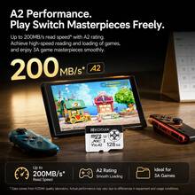 Kartu Micro SD Kodak 128GB, Kartu Memori MicroSDXC A2 U3 V30, Kecepatan Hingga 200MB/S, Cocok untuk Kamera Aksi, Penyimpanan Video 8K di Smartphone - View 6