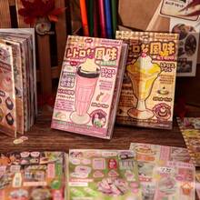 30 Sheets Sticker Book, Vintage Style Series, Japanese Retro Student Diary Material Horizontal Sticker Book - Decorate Your Items With Unique Doodle Stickers, Suitable For Water Bottles, Cars, Computers, Guitars, Bicycles, Motorcycles, Skateboards, Helmets, Luggage, Diaries And Scrapbooks - Fun DIY Creative Toy, Personalize Your Everyday Items. - Multicolor - View 2