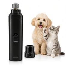 New Pet Nail Grinder, Suitable For Small Dogs And Cats, Automatic Nail Trimmer, Ergonomic Design, Easy To Use, Durable, Stylish, Portable, Low Noise, Battery Powered (Requires 2 AAA Batteries, Not Included), Essential For Dogs And Cats - A - View 2