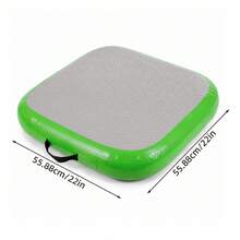 Inflatable Gymnastics Air Mat Tumbling Track With Pump For Yoga Cheerleading Home Training - Green - View 3