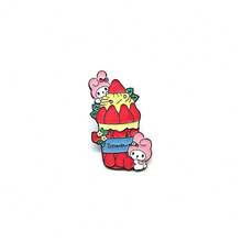 SANRIO 1件可愛卡通三麗鷗胸針，萬聖節與聖誕節金屬徽章，Hello Kitty胸針，柔軟甜美貓咪合金包包配件針 - 彩色 - 查看 13