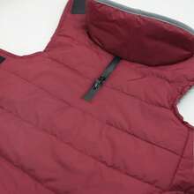 Dog Winter Coat, Warm Fleece Vest With Built-In Drawstring Holes And Reflective Strips, Suitable For Small And Medium Dogs In Cold Weather And Snow - Burgundy - View 5