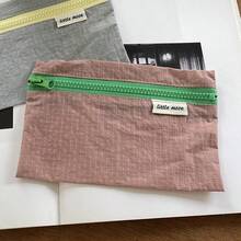 Multifunctional Fabric Storage Bag Student Stationery Pencil Case - Yellow - View 5