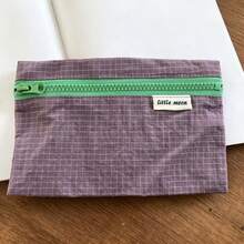 Multifunctional Fabric Storage Bag Student Stationery Pencil Case - Yellow - View 12