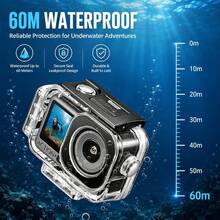For Osmo Action 6 PULUZ Magnetic 60m Waterproof Housing Diving Case Magnetic Quick-Release Horizontal-Vertical Cover (Transparent) - View 4