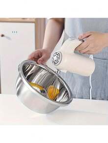 2pcs/24CM Diameter Extra Thick Large Capacity Stainless Steel Micro-Perforated Colander Set - Multi-Purpose Strainer And Mixing Bowl, For Washing Vegetables, Fruits, Rice And Draining Pasta, Dishwasher And Rust-Proof - One Size - View 8