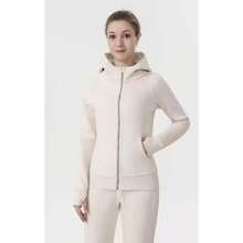 Lululemon Women's Scuba Full-Zip Hoodie Classic Hooded Jacket Fit Track Jacket Full Zip Outerwear Breathable Warm Athletic Sweatshirt With Thumbholes - 白色銀色拉鍊 - 查看 2