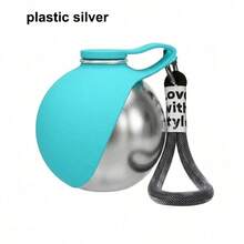 Dog Water Bottle - Plastic Pet Portable Water Bottle (With Drinking Bowl), Leak-Proof Design, Suitable For Walking And Hiking, Plastic Silver Pet Water Bottle - Multicolor - View 7