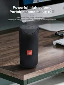 T&G113 Portable Fabric Bluetooth Speaker, Handheld Wireless Waterproof Subwoofer, Supports TF Card Slot, Outdoor Desktop Stereo Player, Suitable For Camping And Travel - View 4
