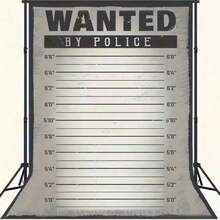 Police Lineup Height Chart Suspect Photography Background Police Theme Suspect Mystery Party Decoration Background Portrait Photography Background Vinyl - 1 - View 4