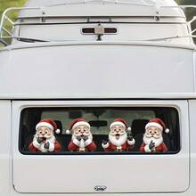 1pc Cute Santa Claus Car Sticker, Removable Vinyl Self-Adhesive Rear Window Decal, Easy To Apply & Car Glass Decoration & Halloween Christmas Sticker & Perfect Gift & Funny Christmas Car Sticker, Holiday Car Decor, Holiday Vehicle Sticker, Seasonal Window Art, High Quality Sticker, Durable Vinyl Material, Holiday Car Decor, Holiday Shopper, Christmas Decorator - Random - View 8