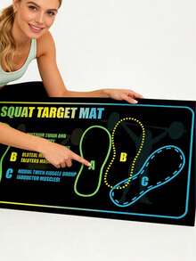 Silicone Non-Slip Yoga Mat, Home Fitness Exercise Mat, Suitable For Men And Women, Ideal For Squat Training - Multicolor - View 1