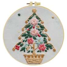 1PC 15*15cm/5.9*5.9in 20*20cm/7.9*7.9in,Plants, Insects, Animals Embroidery Kit, DIY Handmade Embroidery Set For Adult Beginners, Home Gift, Women's Sewing Gift, Including User Manual, Printed Pattern Fabric, Embroidery Frame, Needle And Thread. - Plants, Insects - View 21