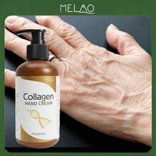 MELAO 胶原蛋白护手霜，深层滋润，防止干燥，适合干燥粗糙的双手，富含胶原蛋白和滋养油，持久保湿。 - 金色 - 查看 1